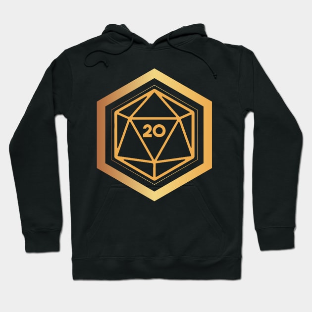 Golden Sigil D20 Hoodie by MimicGaming